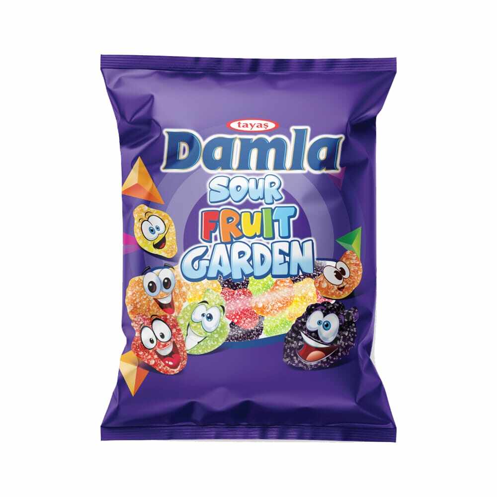 Damla Bonbon De Fruits Acidulés 80g Halal / Damla Sour Fruit Garden Ha Le Pro 1600