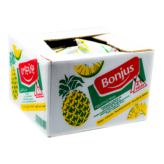 Bonjus Saveur Ananas 21x180ml / Bonjus Pineapple Taste 21x180ml Le