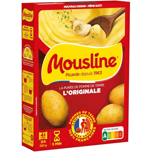 Mousline Purée Nature 4x130g