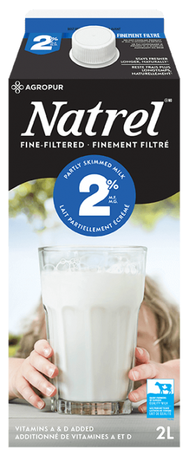 Lait finement filtré biologique au chocolat 2 %